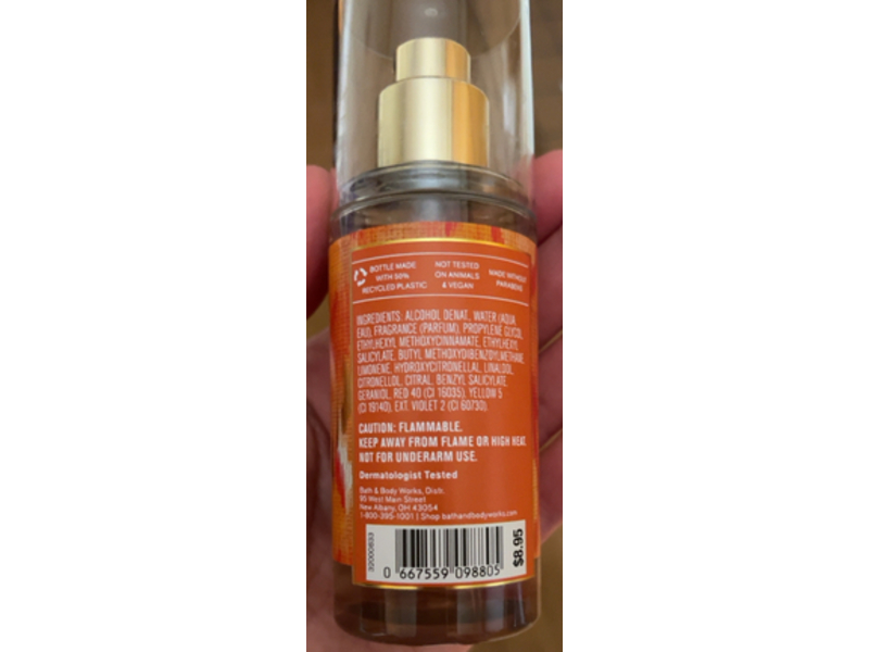 Bath & Body Works Fine Fragrance Mist, Calypso Clementine, 2.5 fl oz/75 mL