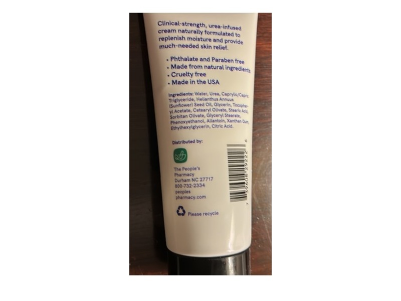 The People's Pharmacy Urea Skin Relief Rich Emollient Cream, 6 oz/177 mL