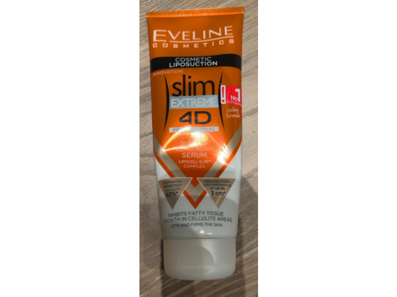 Eveline Slim Extreme 4D Intensively Slimming & Remodeling Serum, 8.80 fl oz/250 mL