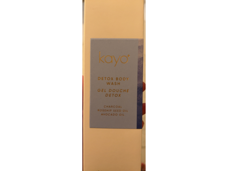 Kayo Detox Body Wash, Charcoal, Rosehip Seed Oil, Avocado Oil, 8 fl oz/236 mL