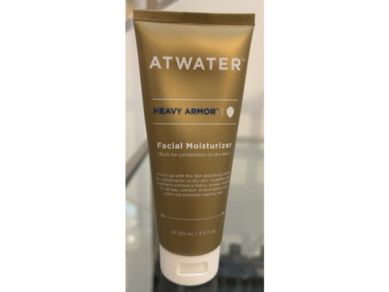 Awater Heavy Armor Facial Moisturizer Lotion, 3.4 fl oz/100 mL
