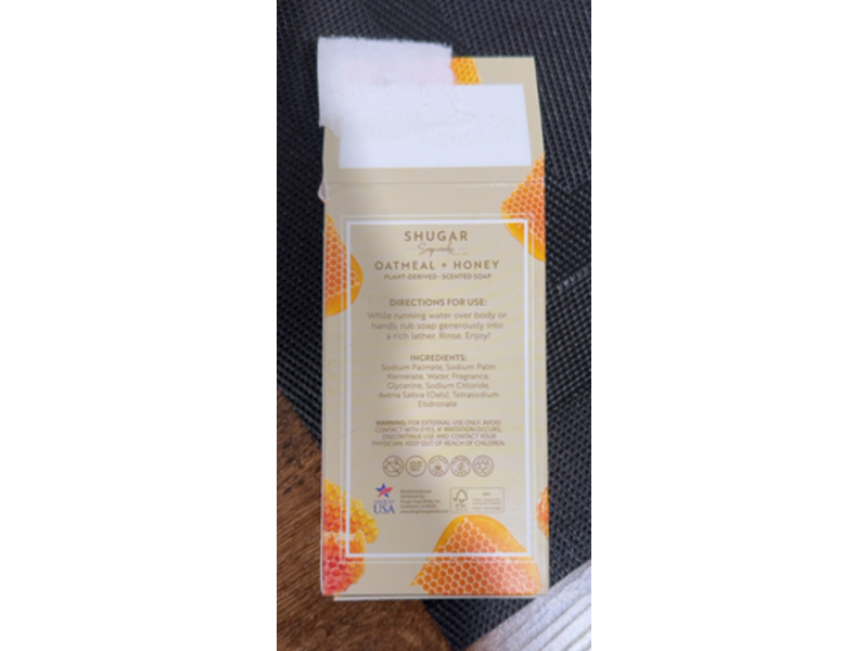 Shugar Soap Works Scented Soap, Oatmeal + Honey, 5 oz/141.7 g