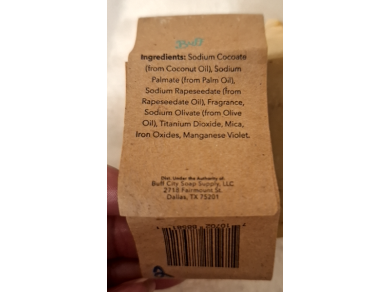 Buff City Soap Bar Soap, Black Raspberry Vanilla, 5.5 oz/156 g