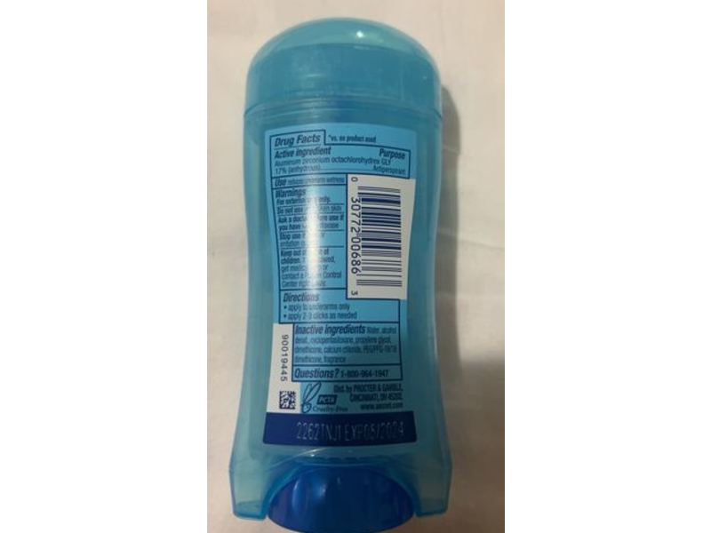 Secret Outlast Sweat & Odor, Shower Fresh, 2.6 oz/ 73 g, PAck of 8