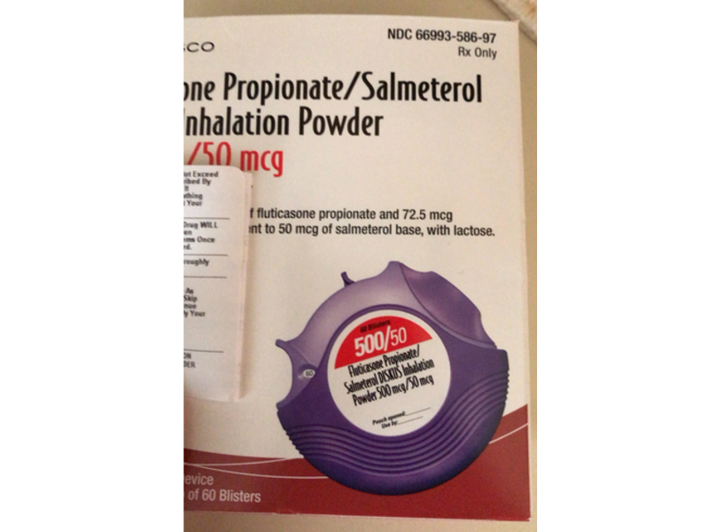 Fluticasone Propionate/Salmeterol Inhalation Powder 100mcg / 50mcg, Prasco (Rx)