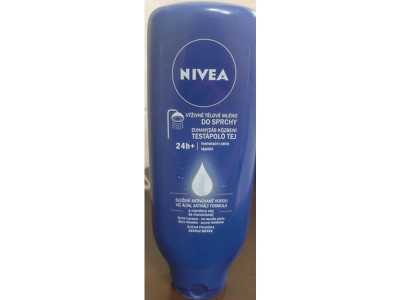 Nivea Nourishing In-Shower Body Lotion, Almond Oil, 13.5 fl oz/400 mL