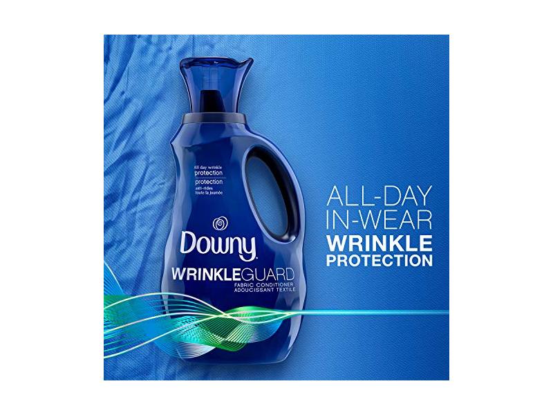 Downy Wrinkleguard Liquid Fabric Softener & Conditioner, Fresh, 48 fl oz