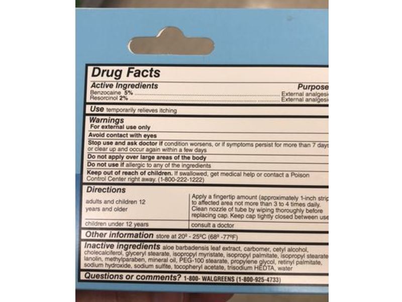 Walgreens Anti-Itch Cream, Pain Relieving, 1 oz/28 g