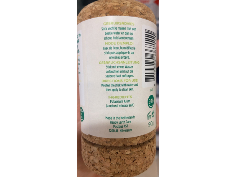 Happy Earth Deodorant, Pure Crystal Deo, 90 g