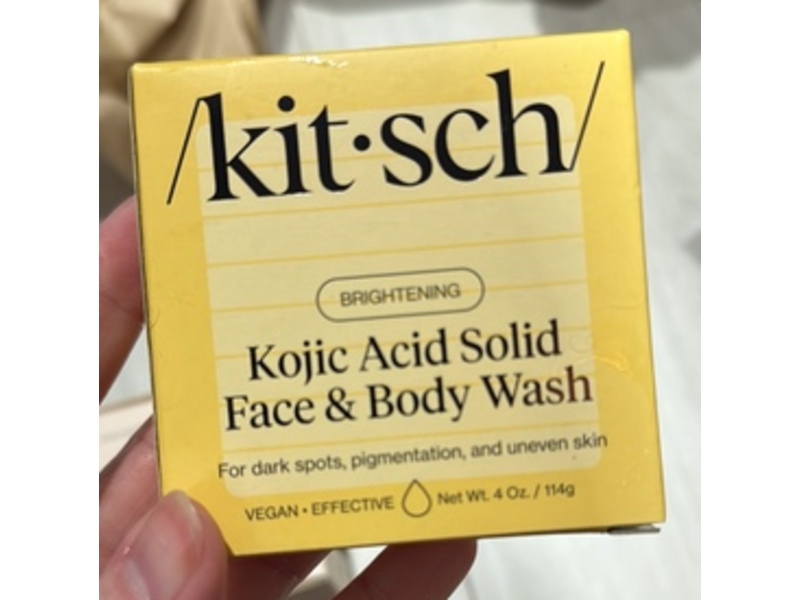 Kitsch Kojic Acid Soap Face & Body Wash, Brightening, 4 oz/114 g