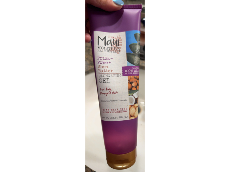 Maui Moisture Elongating Gel, Frizz Free + Shea Butter, 10 oz/283 g