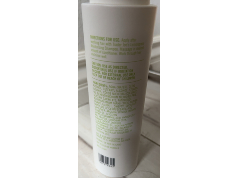 Trader Joe's Lemongress Moisturizing Conditioner, 10.2 fl oz/450 mL