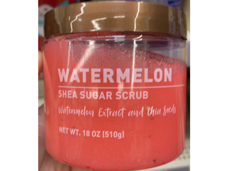 Walmart Shea Sugar Scrub, Watermelon Extract & Chia Seeds, 18 oz/510 g