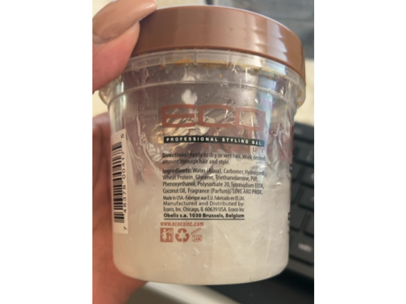 Eco Professional Style Coconut Styling Gel, 8 oz/236 mL