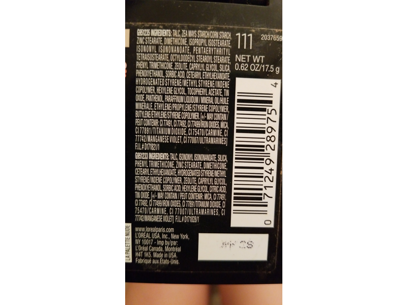 L'Oreal Paris Colour Riche La Palette Nude Eye Shadow, 111, 0.62 oz/17.5 g