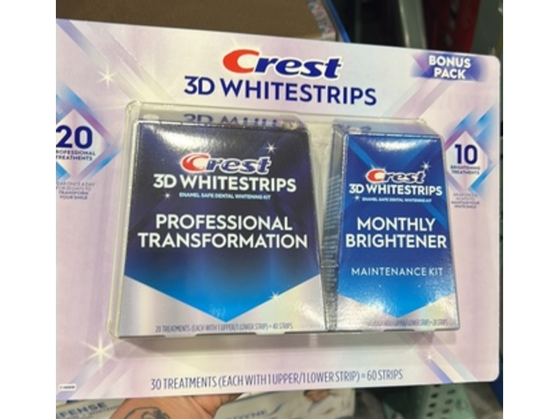 Crest 3D Whitestrips Professional Transformation Maintenance kit, 30 Treatments