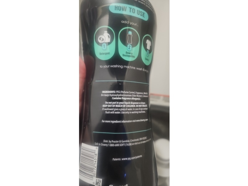 Downy Unstopables In-Wash Laundry Scent Booster Beads, Fresh, 30.1 oz/8523 g