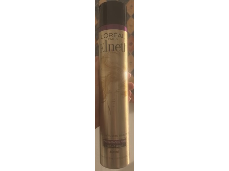 Loreal Elnett Hairspray, For Damaged Hair & Strong Hold, 400 mL