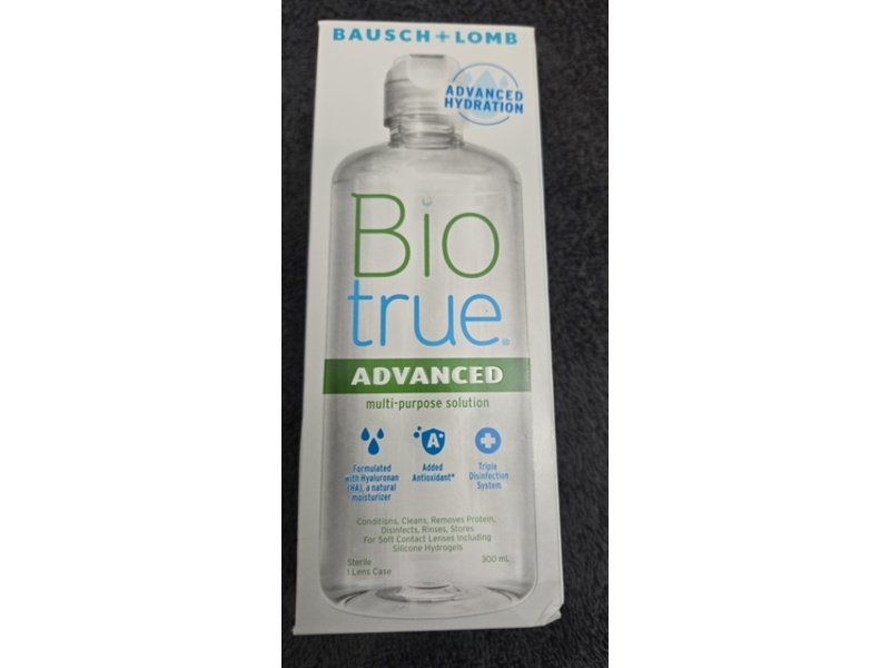 Bausch + Lomb Bio True Advanced Multipurpose Solution, 300 mL