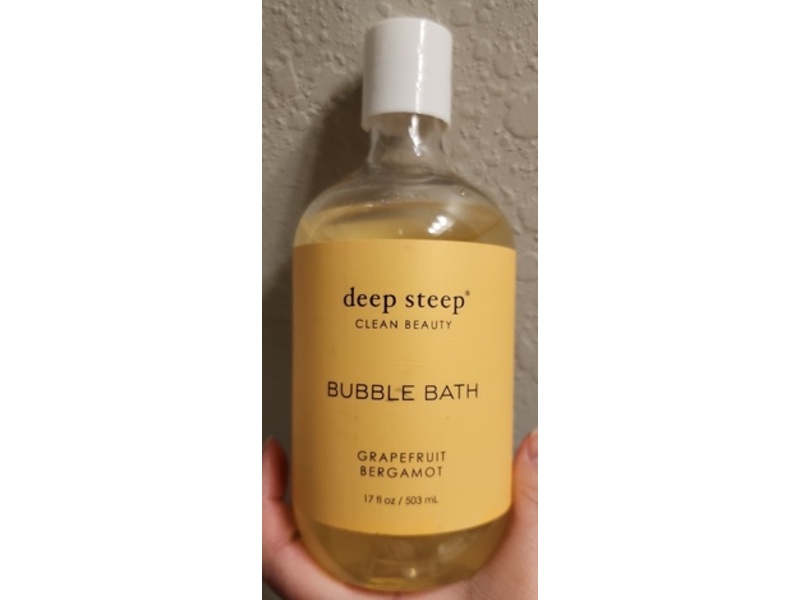 Deep Steep Clean Beauty Bubble Bath, Grapefruit Bergamot, 17 fl oz/503 mL