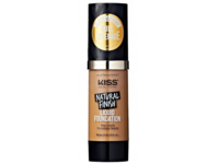 Kiss New York Natural Finish Liquid Foundation, Cognac, 1.01 fl oz/30 mL - thumbnail 1