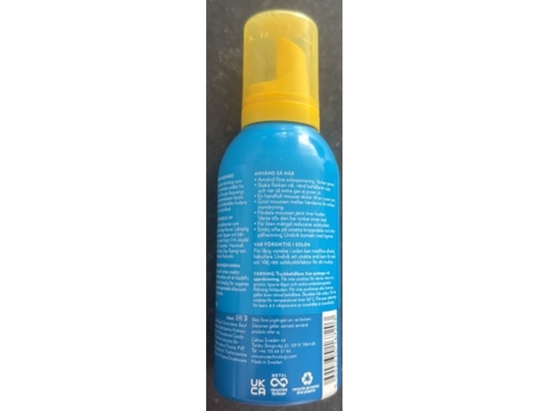 Evy Technology Sunscreen Mousse, SPF 50, 150 mL