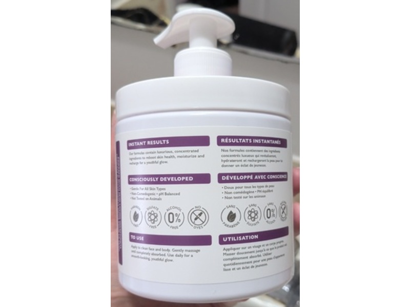 Clinicals By Spascriptions Firming Raffermissant Retinol Cream, Vitamin E, Lactic Acid & Aloe, 16 fl oz/473 mL