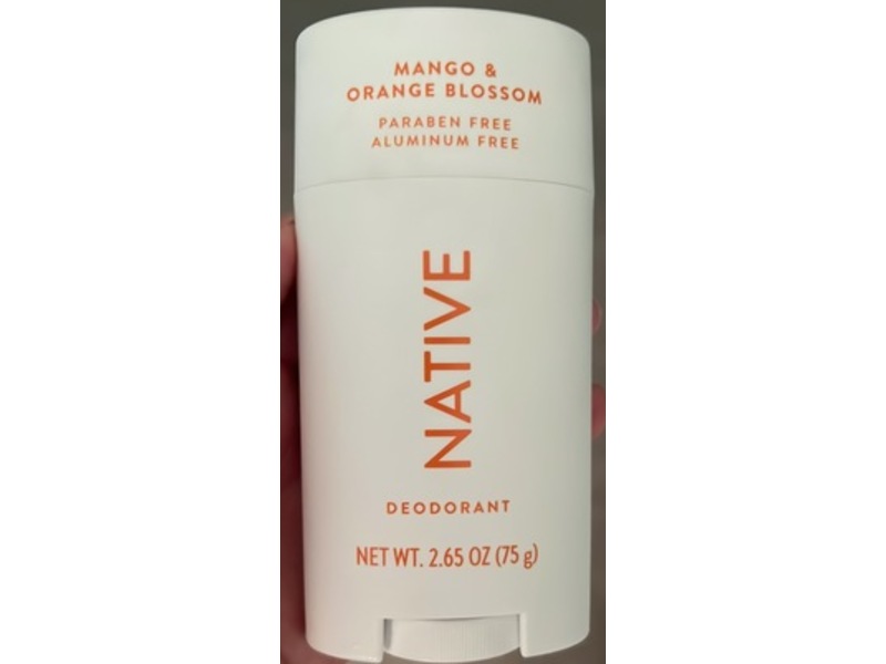 Native Deodorant, Mango & Orange Blossom, 2.65 oz/75 g