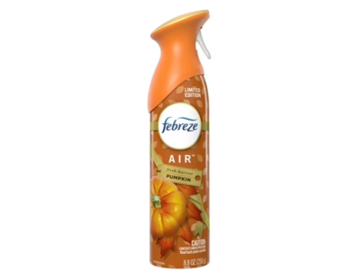 Febreze Air Odor-Eliminating Air Freshener, Fresh-Harvest Pumpkin, 8.8 oz/250 g, 2 Count
