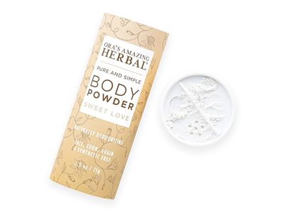 Ora's Amazing Herbal Pure & Simple Body Powder, Sweet Love Vanilla, 2.5 oz/71 g