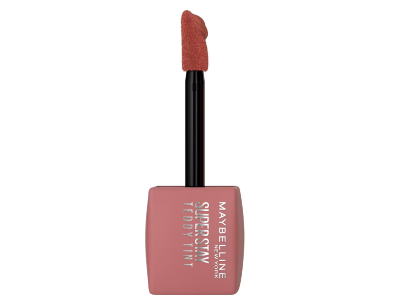 Maybelline New York Super Stay Teddy Tint Liquid Lip Tint, 100 Kitten Heel, 0.17 fl oz/5 mL