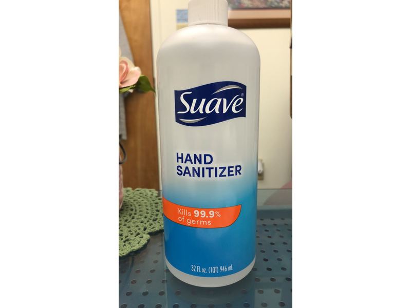 Suave Hand Sanitizer, Unscented, 32 fl oz/946 mL