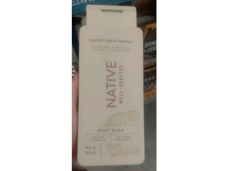 Native Body Wash, Cherry Oak & Vanilla, 18 fl oz/532 mL