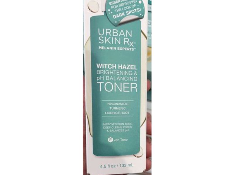 Urban Skin Rx Brightening & pH Balancing Toner, Witch Hazel, 4.5 fl oz/133 mL