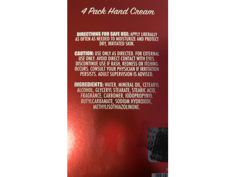 Sweet Hearts Scented Hand Cream Set, Pack Of 4