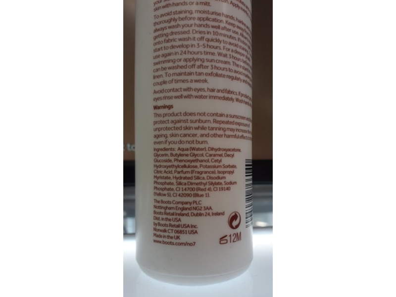 No7 Perfectly Bronzed Tinted Mousse, Wear Off, Medium/Dark, 6.7 fl oz/200 mL