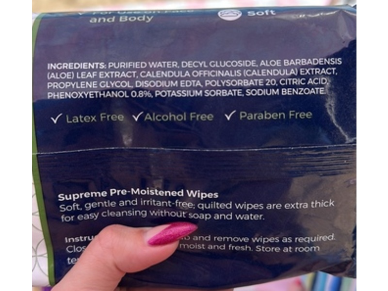 Northshore Supreme Wipes, Aloe And Calendula, 50 Count
