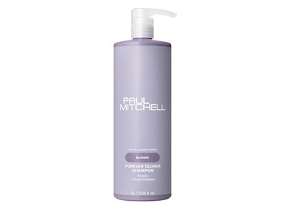 Paul Mitchell Forever Blonde Shampoo, Blonde, 33.8 fl oz/1 L