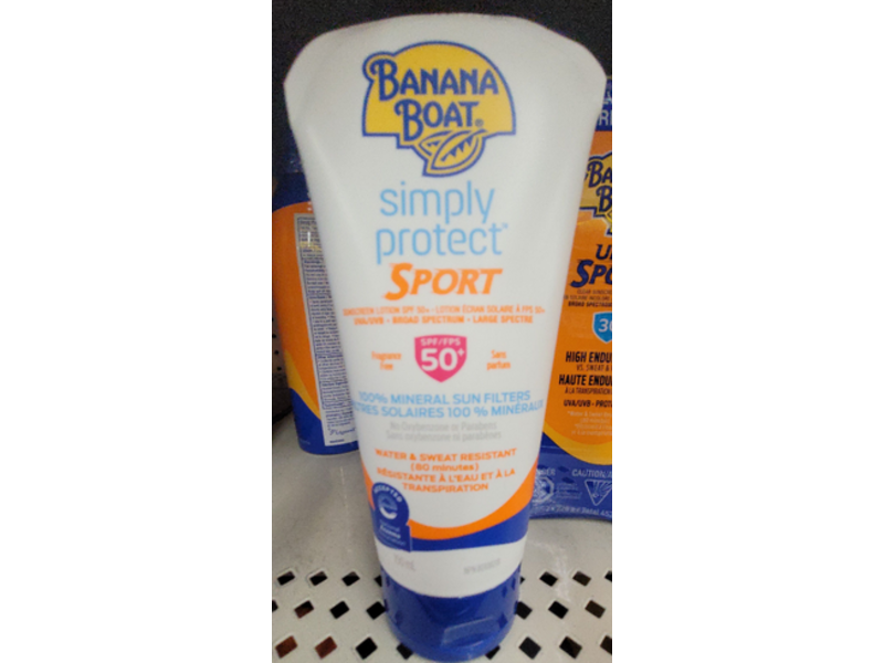 Banana Boat Simply Protect Sport Sunscreen Lotion, SPF 50+, 150 mL
