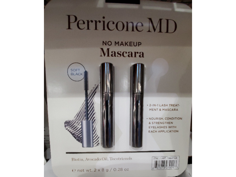 Perricone Md No Makeup Mascara, Soft Black, 0.28 oz/8 g * 2, Pack Of 2