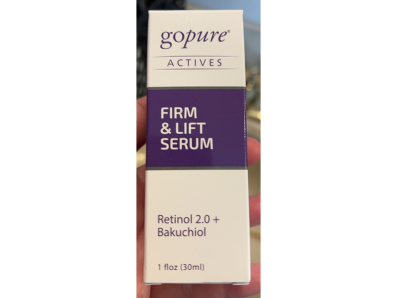 Gopure Actives Firm & Lift Serum, Retinol 2.0 + Bakuchiol, 1 fl oz/30 mL