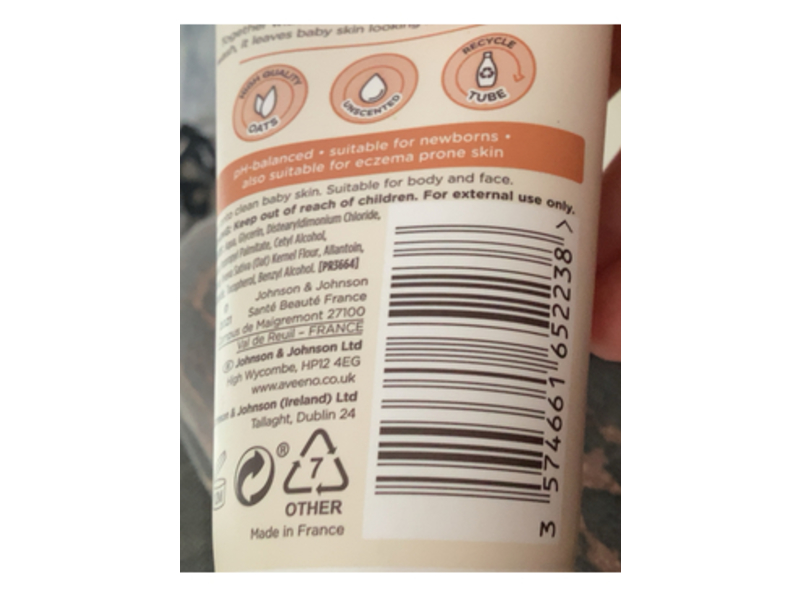 Aveeno Baby Daily Care Moisturising Lotion, Prebiotic Oatmeal, 75 mL, Pack Of 6