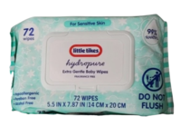 Little Tikes Hydropurre Extra Gentle Baby Wipes, Fragrance Free, 72 Count - Image 2