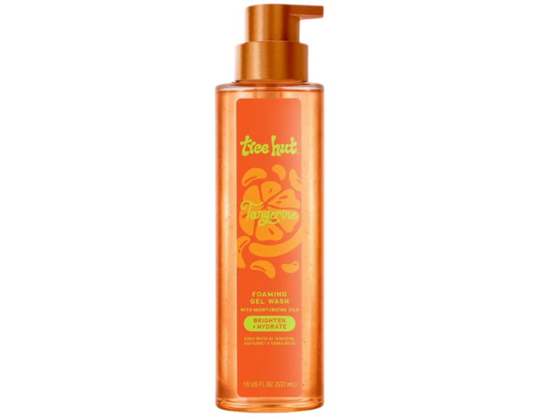 Tree Hut Brighten + Smooth Foaming Gel Wash, Tangerine, 18 fl oz/532 mL