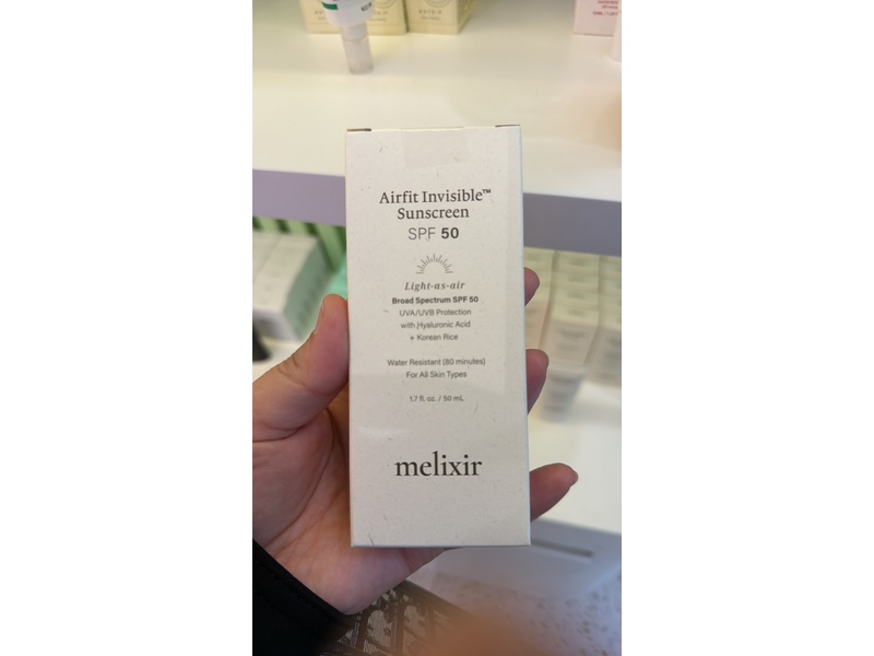 Melixir Airfit Invisible Sunscreen, SPF 50, 1.7 fl oz