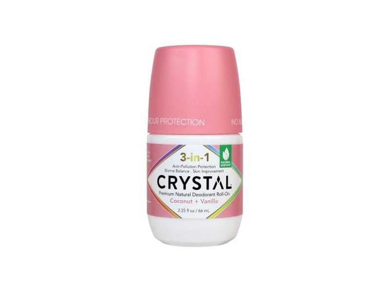 Crystal 3-In-1 BioHealth Deodorant, Coconut & Vanilla, 2.25 fl oz/66 mL