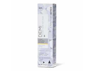 Ion Intensive Shine Demi Permanent Creme Hair Color, 8N Light Natural Blonde, 2.05 oz/58.2 g
