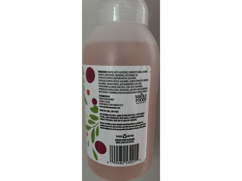 365 Whole Foods Market Foaming Scented Hand Soap, Winterberry Saffron, 12 fl oz/355 mL