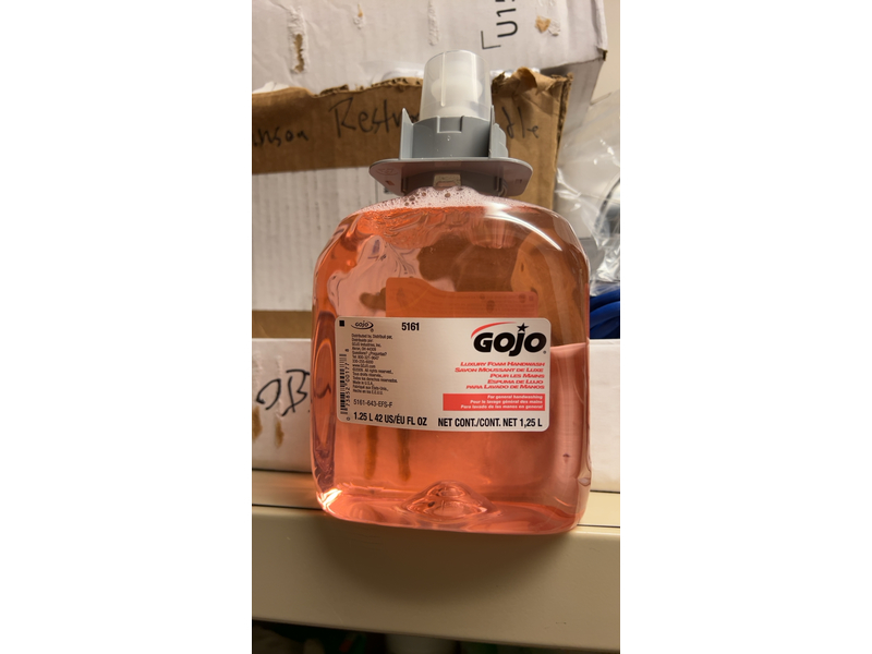 Gojo Luxury Foam Handwash, Cranberry Scent, 1.25 fl oz/1.25 L, Pack Of 3