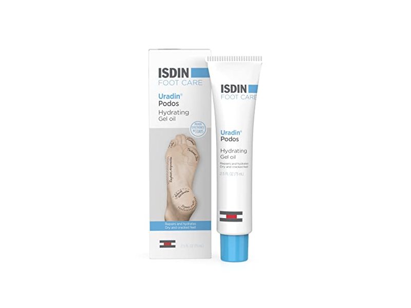 Isdin Foot Care Cream Uradin Podos Hydrating Gel Oil, 2.5 fl oz/75 mL